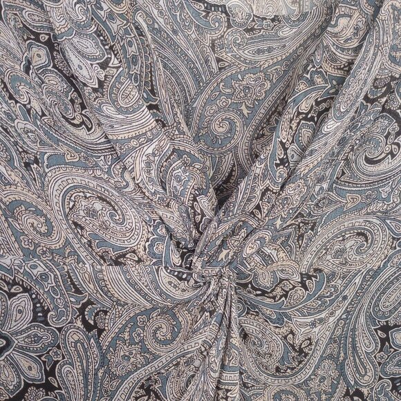 Ann Taylor Sheer Paisley Silk Top with Cami - Picture 4 of 8
